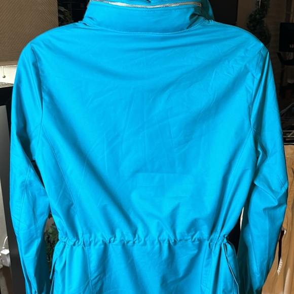 LORO PIANA World Luxury brand. Blue technical jacket lined with cashmere. - Picture 10 of 14